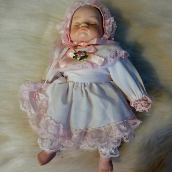 Other - Vintage Porcelain Baby Doll Stuffed Body
